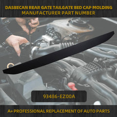 Rear Gate Tailgate Bed Cap Molding Compatible with 2016-2021 Titan V8 5.6L Replaces# 93486-EZ00A