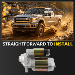 6696N Starter Motor Compatible with Ford F250 F350 F450 F550 Super Duty 2011-2022 V8 6.7L Replaces# BC3T-11000-AB BC3Z-11002-A BC3T-11000-AC BC3Z-11002-B