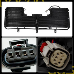 601-374 Radiator Shutter Assembly Compatible with Chevy Silverado 1500 2017 2018, GMC Sierra 1500 2017-2019 Replaces# 84363184 23300225 GM1206119