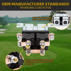 Solenoid Reversing Contactor SW202 48V 400A Compatible with Albright Electric Golf Cart Electric Vehicle Material Handling