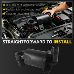 Dasbecan Turbo Intercooler Adapter 2.7/3.5L Replace FL3Z-9V456-C FL3Z9V456B