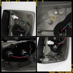 Left Side Tail Light Compatible with 2012-2015 Toyota Prius 5pins | TO2800189 8156147190 With Halogen Bulbs