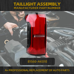 Tail Light LED (With Tailgate Switch) Compatible With 2024 2025 Toyota Tacoma Taillight Assembly Rear Lamp Left Driver Side 81560-AK010