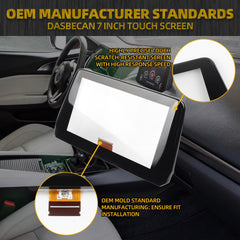 7" Touch Screen Digitizer Glass Navigation Radio Compatible with Mazda 3 2017 2018, Replaces# B61A-61-1J0 B61A611J0A B61A611J0B BJS7669C0E, 7 inch Touchscreen