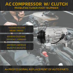 A/C Compressor With Clutch Compatible with 2015-2020 Chevy Tahoe/Cadillac Escalade/GMC Yukon Air Conditioning Compressor Replace# 1522303 CM-3179M 4.3L 5.3L 6.2L