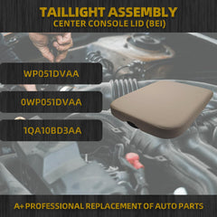 Center Console Lid Compatible with 2002-2012 Dodge Ram 1500 2500 3500 Replace WP051DVAA Armrest Cover Replacement Beige