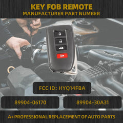 Key Fob Remote FCC ID HYQ14ACX Compatible with Lexus ES300H/ES350/GS350/GS450H/GS-F Replaces 89904-06170 89904-30A31 Keyless Entry Remote control Update Button Design witrh Unchanged Function