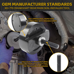 Dasbecan 303-770 Crankshaft Rear Main Seal Installer Tool Compatible with Ford 4.5L 6.0L 6.4L Powerstroke Diesel Engines