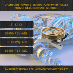 21-5442 Replacement Power Steering Pump With Pulley Compatible with 2005-2008 Honda Pilot 2005-2008 Honda Odyssey 2003-2013 Acura MDX Replace# 56110-RGL-A03 56110-PVJ-A01 56110-RYE-A02