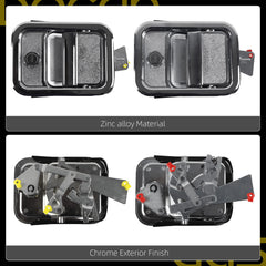 Dasbecan Pair Exterior Door Handle Compatible with Freightliner Columbia