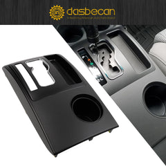 Black Center Console Shifter Bezel Gear Shift Panel Cover Cup Holder Trim Compatible with Toyota Tacoma 2005-2015, Gear Shift Trim Replaces# 58822-AD010 58822AD010