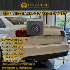 Rear View Backup Camera Compatible with Audi A6 A7 A8 Q7 RS6 RS7 2011-2018 Car Park Assist Camera Surroun View Systems 7P6.980.551C 7P6980551C