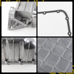 Engine Oil Pan with Gasket Compatible with 2008-2012 Honda Accord 2012-2014 2.4L Crosstour 2008-2014 Acura TSX Replaces# 11200-R40-A00 11200R40A00