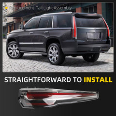 Right Passenger Side LED Tail Light Compatible With 2015-2019 Cadillac Escalade Replace 84214004 84211921 GM2801277 Rear Tail Lamp Taillight