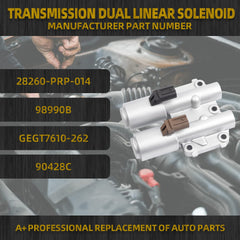 28260-PRP-014 Transmission Dual Linear Solenoid with Gasket Compatible with 2003-2008 Accord CRV Acura