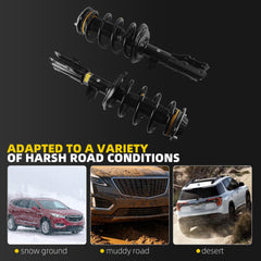 2PCS Front Shock Struts Assys w/Electric Compatible with GMC Acadia 2017-2022, Cadillac XT5 2017-2020, Buick Enclave 2018-2020 Replaces# 84510280 84510281 84510278 84510279