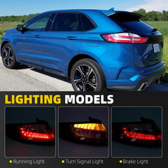 Dasbecan Tail Light Assembly Compatible with 2019-2023 Ford Edge SE SEL