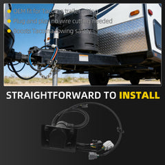 Trailer Wiring Harness Compatible with 2005-2015 Toyota Tacoma Tow Hitch Trailer 7-Pin Wire Harness Kit Replace# 82169-04010