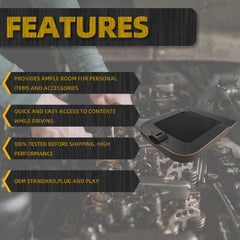 Center Console Lid Compatible with 2002-2012 Dodge Ram 1500 2500 3500 Replace WP051DVAA Armrest Cover Replacement Beige