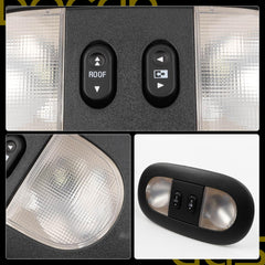 Overhead Console Compatible with 2004-2008 Ford F-150 2006-2008 Lincoln Mark LT OEM Replace 7L3Z-18519A70-BC 7L3Z-18519A70-BA 7L3Z-18519A70-AC 7L3Z-18519A70-AA Black