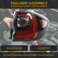 Tail Light Assembly LED Compatible With 2020-2024 Subaru Outback Taillight Rear Lamp Right Passenger Side 84201AN02B