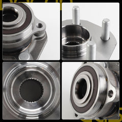 2Pcs Front Wheel Bearing and Hub Assembly Compatible with Tesla Model 3 2017-2024 ; Model Y 2020-2024 AWD only 5-Lug Replaces# 7753030 1044121-00-E