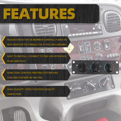 599-008 AC Climate Control Module Compatible with Freightliner M2-100/M2-106/M2-112/108SD/114SD 2002-2021 and Thomas Bus Saf-T-Liner 2004-2015 Replace# A22-57054-001 A22-57054-003