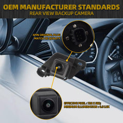 6Pin Backup Camera Compatible with 2014 2015 Toyota Tacoma Back Up Rear Camera Replaces# 86790-04021 86790-04020