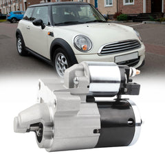 Starter Motor 19000N Compatible with Mini Cooper 2007-2015 Cooper Countryman Cooper Paceman L4 1.6L Replaces# 19000 113960 12417552105 12417582309 75500178004 0001106405 0001106406 0986021970
