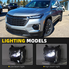 LED Headlight Assembly Compatible With 2022-2024 Chevy Traverse For LS / LT / RS Left Driver Side without LED DRL Headlights Replaces# 85596373 GM2502525
