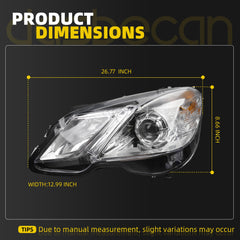 Headlight Compatible With MerCedes Benz E350/E550 2010