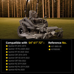 Lawn Mower Deck Spindle Compatible with Spartan RT RZ SRT Pro HD XDe 2016-2022 54" 61" 72" Decks Heavy Duty Spindle Assembly Replace# 437-0005-00