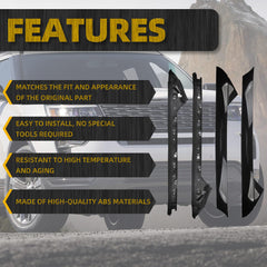 4 Pack Outer&Inner Windshield A-Pillar Panel Molding Trim Kit Compatible with Ford Explorer 4 Door Utility 2011-2019, Replace# 926-450 926 451 (2 Left*2 Right)