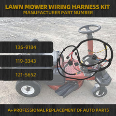 Lawn Mower Wiring Harness Kit Compatible with Toro TimeCutter Exmark Quest E/S Series Replaces# 136-9184 119-3343 121-5652
