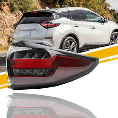 Right Passenger Side Tail light Compatible With 2019-2024 Nissan Murano Full LED Rear Light Replace #26550-9UF0C