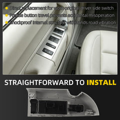 Front Driver Side Window Master Switch Compatible with Chevy GMC for Chevrolet Chevy Silverado GMC Sierra 1500 2500HD 3500HD 2007-2009 Window Master Switch Replace 20945129 25789692（Gray）