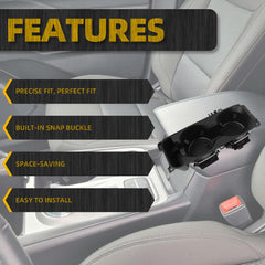 Center Console Cup Holder W/Wireless Charging Compatible with Ford Explorer 2020-2024 Replaces# LB5Z-7813562-AB LB5Z7813562AB W/Coasters