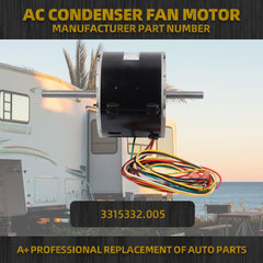 3315332.005 AC Condenser Fan Motor Compatible with Brisk Air II Replacement# B57915 B59516 B59146 B59186 B59196