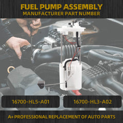 16700-HL3-A02 Fuel Pump Assembly Compatible With Honda Pioneer 500 700 700-4 1000 1000-5 SXS500 SXS500M2 SXS700 SXS1000 2014-2023 16700-HL5-A01