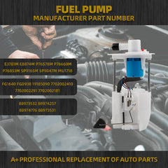 Electric Fuel Pump Module Assembly Compatible with Toyota Corolla Matrix 2005-2013 Pontiac Vibe 2005-2010 1.8L 2.4L Replaces E8874M E3781M