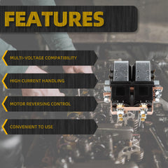 Solenoid Reversing Contactor SW202 48V 400A Compatible with Albright Electric Golf Cart Electric Vehicle Material Handling