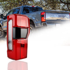 Tail Light Assembly LED Compatible With 2023-2026 Ford F250 F350 F450 Super Duty w/Blind Spot Taillight Rear Lamp Right Passenger Side Replace PC3Z-13404-C PC3B-13B504-C