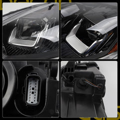Halogen Headlight Compatible With Ford Escape 2020-2022 Left Driver Side Replace# LJ6Z-13008-B FO2502363