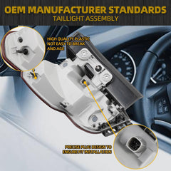 Tail Light Assembly Rear Lamp LED Type Compatible with 2020 2021 2022 2023 GMC Acadia Denali,SL,SLE,SLT Right Passenger Side 84863045 84746544