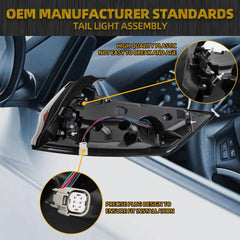 Dasbecan LED Tail Light Assembly Compatible with 2019-2023 Ford Edge