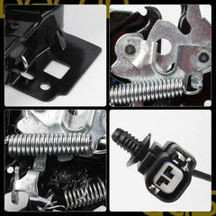 Hood Latch Lock Assembly Compatible with 2017-2022 Ford F-250 F-350 2017-2019 Ford F-450 F-550 Super Duty OE# HC3Z-16700-F HC3Z-16700-E HC3Z-16700-B