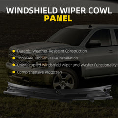 Windshield Wiper Cowl Panel Compatible with 2014-2015 Chevy Chevrolet Silverado 1500 Replace# 23207951