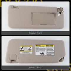Left+Right Side Compatible with Nissan Titan QX56 Armada(Beige) For Nissan Titan 2004-2024 QX56 Armada 2004-2014 Sunshade 96400-EZ70B 96401-EZ70B(Left+Right)