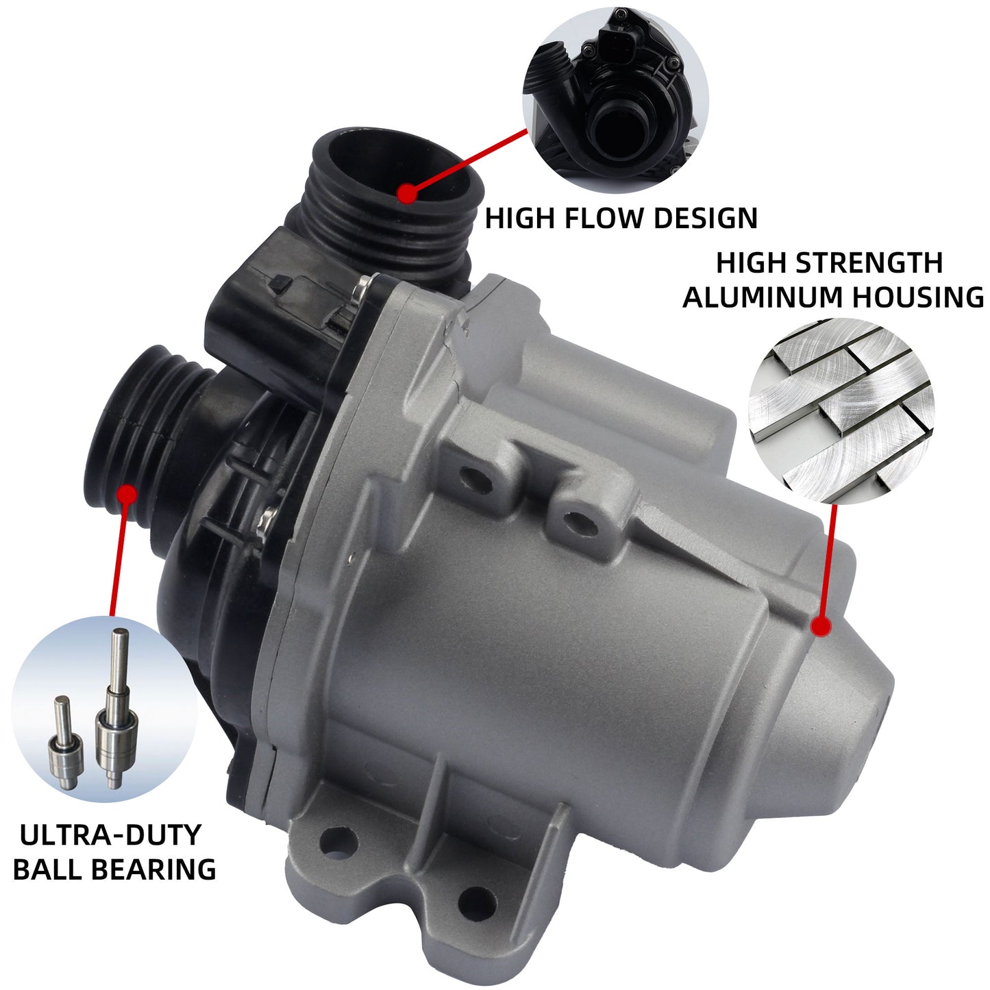 2007-2016 BMW 1-7 Series Electric Engine Water Pump 11517632426 - Dasbecan