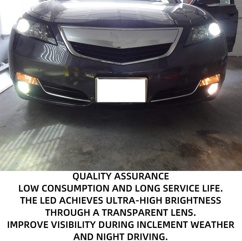 2009 2010 Honda Acura TSX Fog Light Housings Shell with Bulbs Driver and Passenger Side 33900-TL0-A01 33950-TL0-A01 - Dasbecan